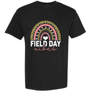 Rainbow Field Day Vibes Last Day of School Field Day Teacher Garment-Dyed Heavyweight T-Shirt