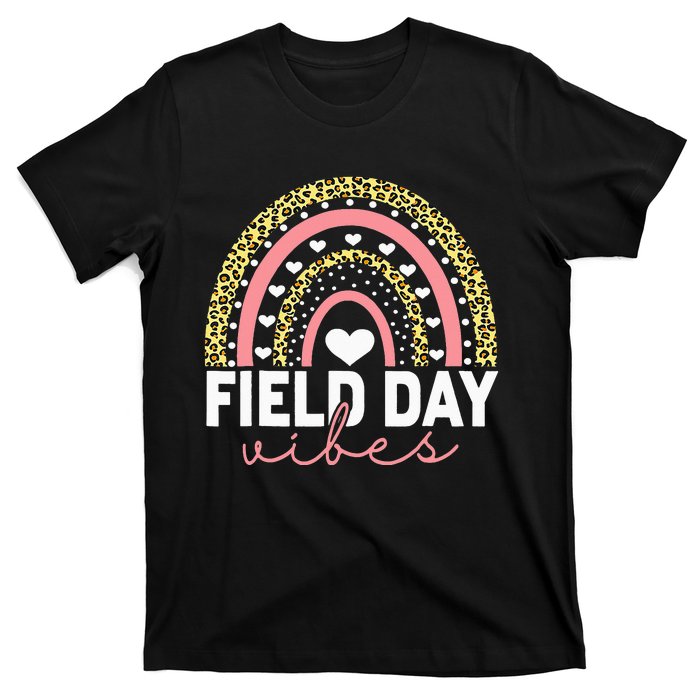 Rainbow Field Day Vibes Last Day of School Field Day Teacher T-Shirt