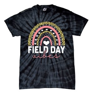 Rainbow Field Day Vibes Last Day of School Field Day Teacher Tie-Dye T-Shirt