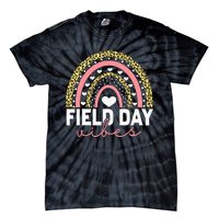 Rainbow Field Day Vibes Last Day of School Field Day Teacher Tie-Dye T-Shirt