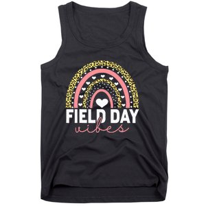 Rainbow Field Day Vibes Last Day of School Field Day Teacher Tank Top