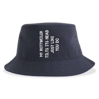 Rottweiler Funny Dog Lover Gift Cute Women Men Kids Sustainable Bucket Hat