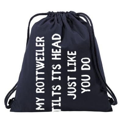 Rottweiler Funny Dog Lover Gift Cute Women Men Kids Drawstring Bag