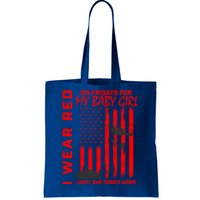 Red Friday Daughter Military Deployt Usa Flag Meaningful Gift Tote Bag