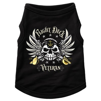 Retro Flight Deck Veteran Skull Naval Aviation Doggie Tank