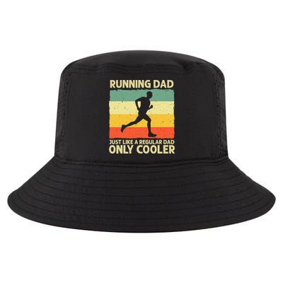 Running For Dad Marathon Runner Coach Marathoner Cool Comfort Performance Bucket Hat