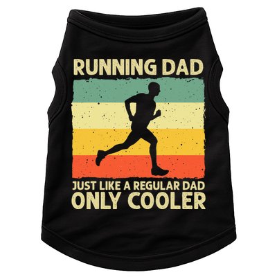 Running For Dad Marathon Runner Coach Marathoner Doggie Tank