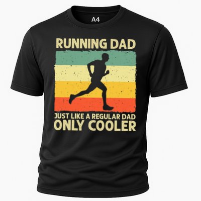 Running For Dad Marathon Runner Coach Marathoner Performance Shirt