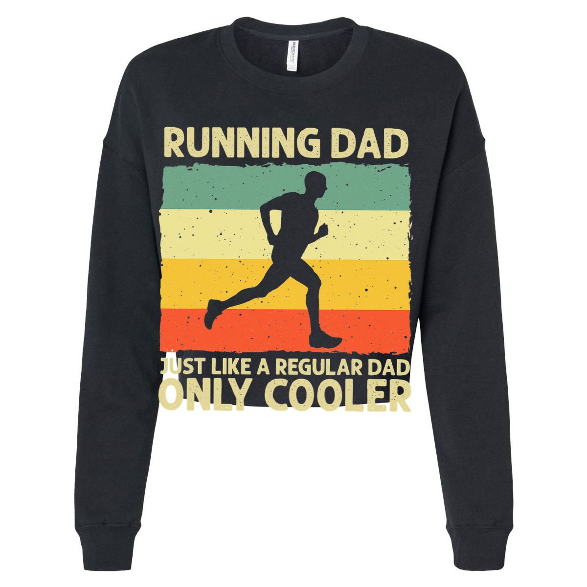 Running For Dad Marathon Runner Coach Marathoner Cooling Performance Crew T-Shirt