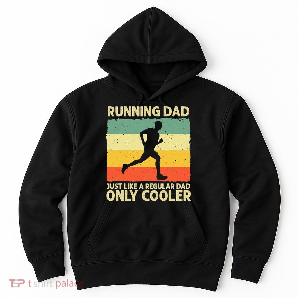 Running For Dad Marathon Runner Coach Marathoner Hoodie