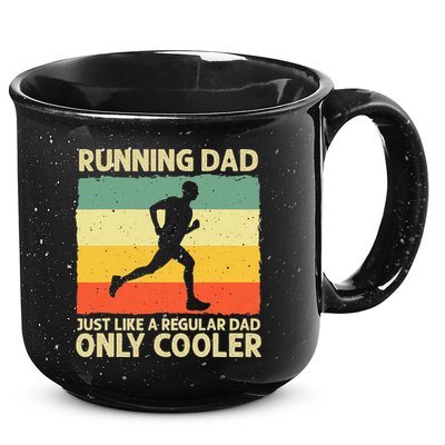 Running For Dad Marathon Runner Coach Marathoner 15oz Campfire Ceramic Mug