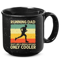 Running For Dad Marathon Runner Coach Marathoner 15oz Campfire Ceramic Mug