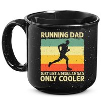 Running For Dad Marathon Runner Coach Marathoner 15oz Campfire Ceramic Mug