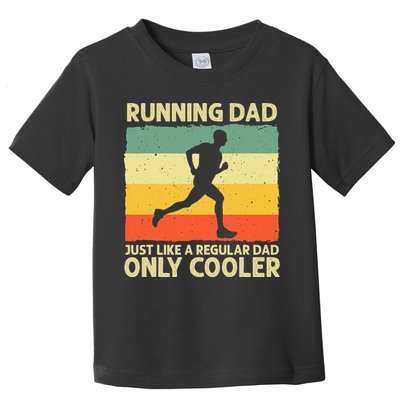 Running For Dad Marathon Runner Coach Marathoner Toddler T-Shirt