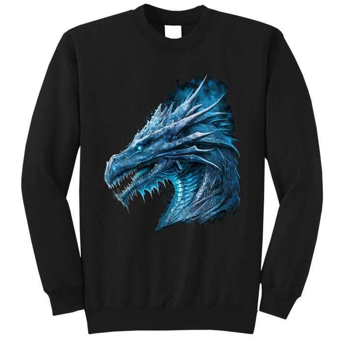 Retro Fantasy Dragon Tall Sweatshirt