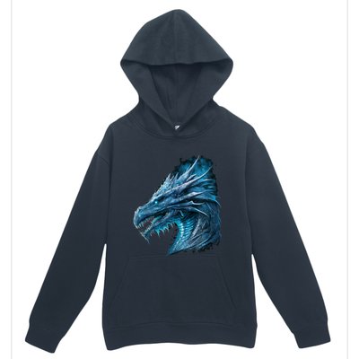 Retro Fantasy Dragon Urban Pullover Hoodie