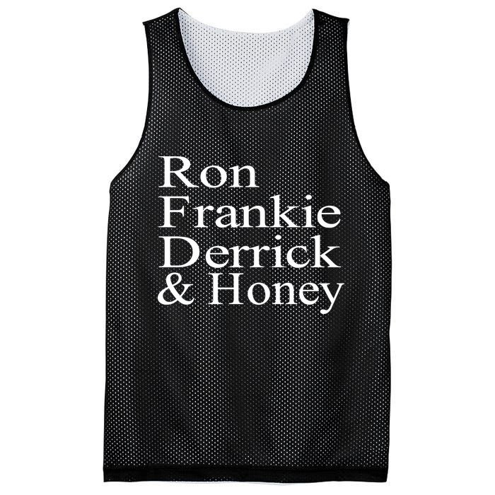Ron Frankie Derrick & Honey Mesh Reversible Basketball Jersey Tank