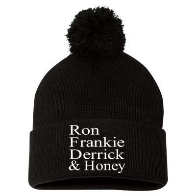 Ron Frankie Derrick & Honey Pom Pom 12in Knit Beanie