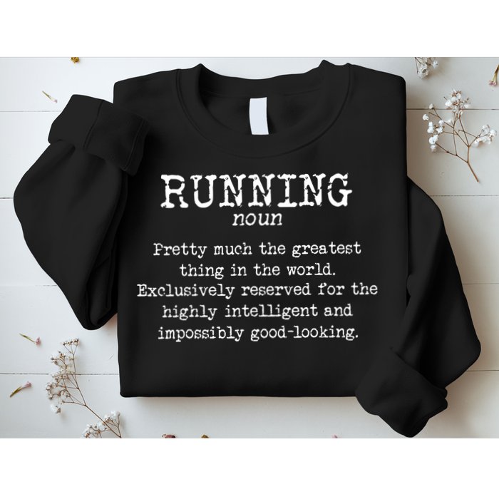 Running Funny Definition Funny 5k Marathon Runner Sweatshirt