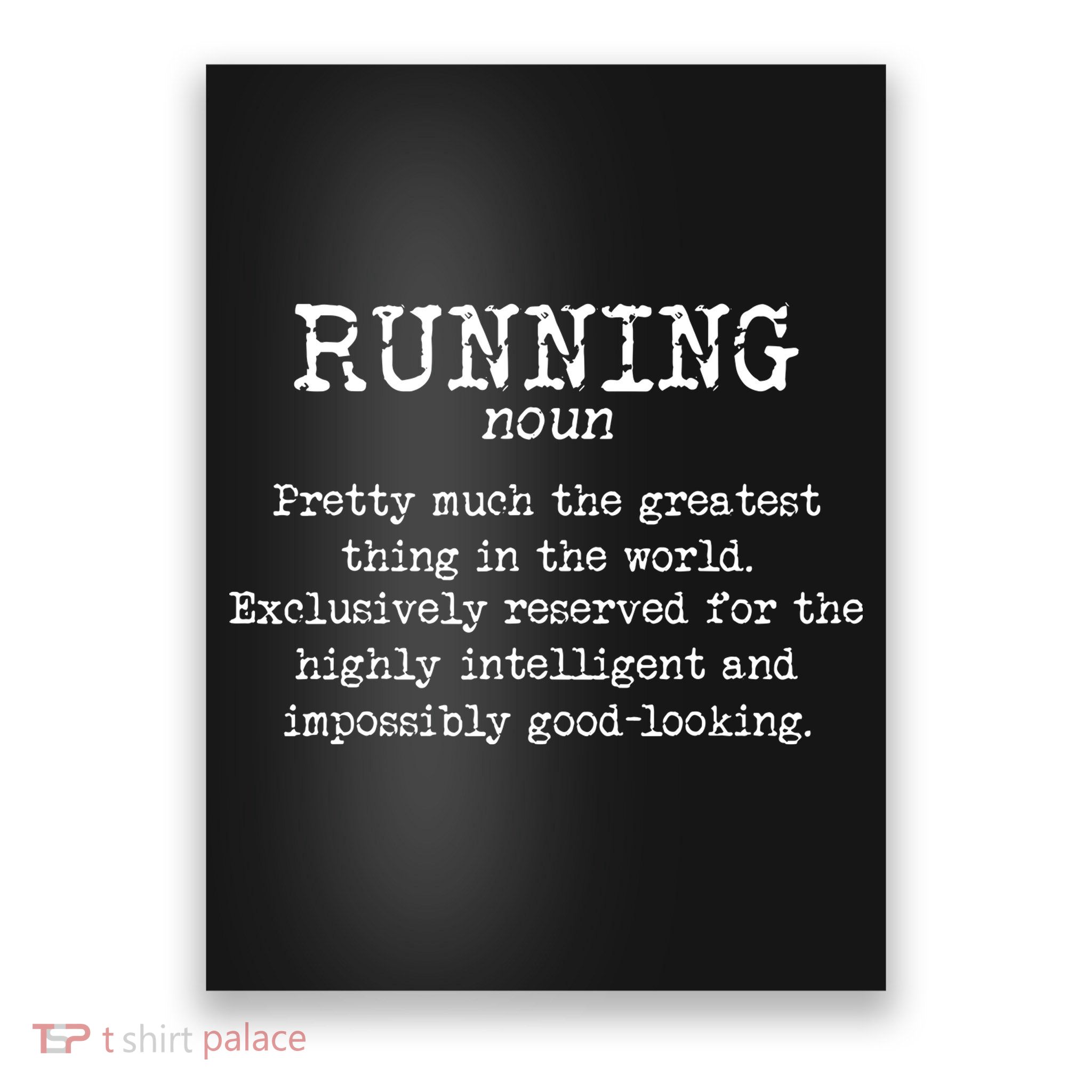 Running Funny Definition Funny 5k Marathon Runner Poster