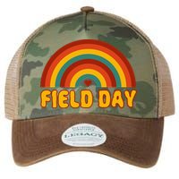 Retro field day yellow rainbow field day teachers Legacy Tie Dye Trucker Hat
