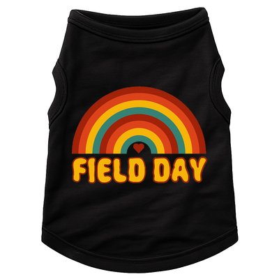 Retro field day yellow rainbow field day teachers Doggie Tank