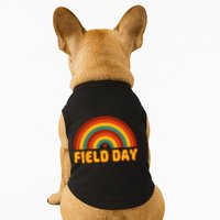 Retro field day yellow rainbow field day teachers Doggie Tank