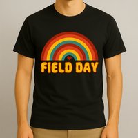 Retro field day yellow rainbow field day teachers T-Shirt
