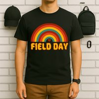 Retro field day yellow rainbow field day teachers T-Shirt