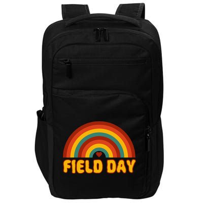 Retro field day yellow rainbow field day teachers Impact Tech Backpack
