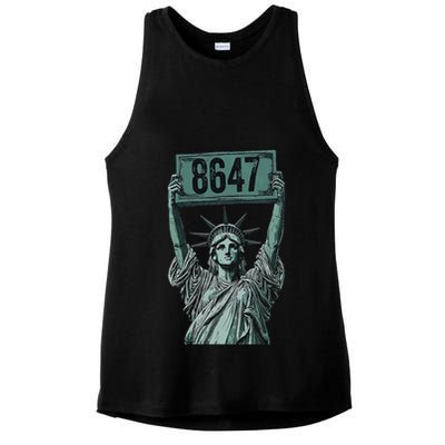 Retro Foxtrots Deltas Tangos Funny Political 86 47 Vintage Ladies PosiCharge Tri-Blend Wicking Tank