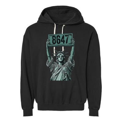 Retro Foxtrots Deltas Tangos Funny Political 86 47 Vintage Garment-Dyed Fleece Hoodie
