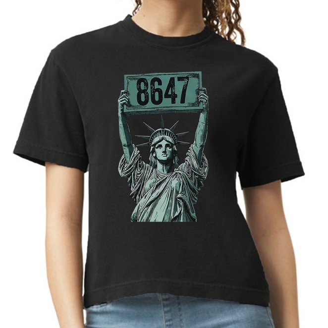Retro Foxtrots Deltas Tangos Funny Political 86 47 Vintage Comfort Colors Boxy T-Shirt