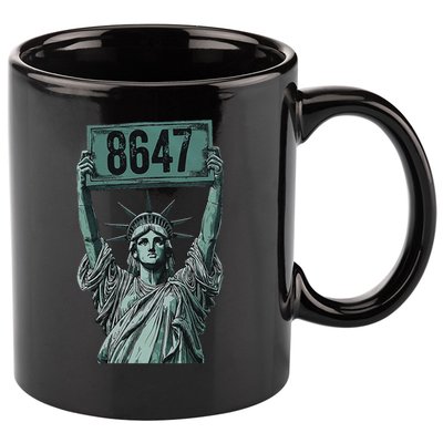 Retro Foxtrots Deltas Tangos Funny Political 86 47 Vintage 11oz C Handle Ceramic Mug