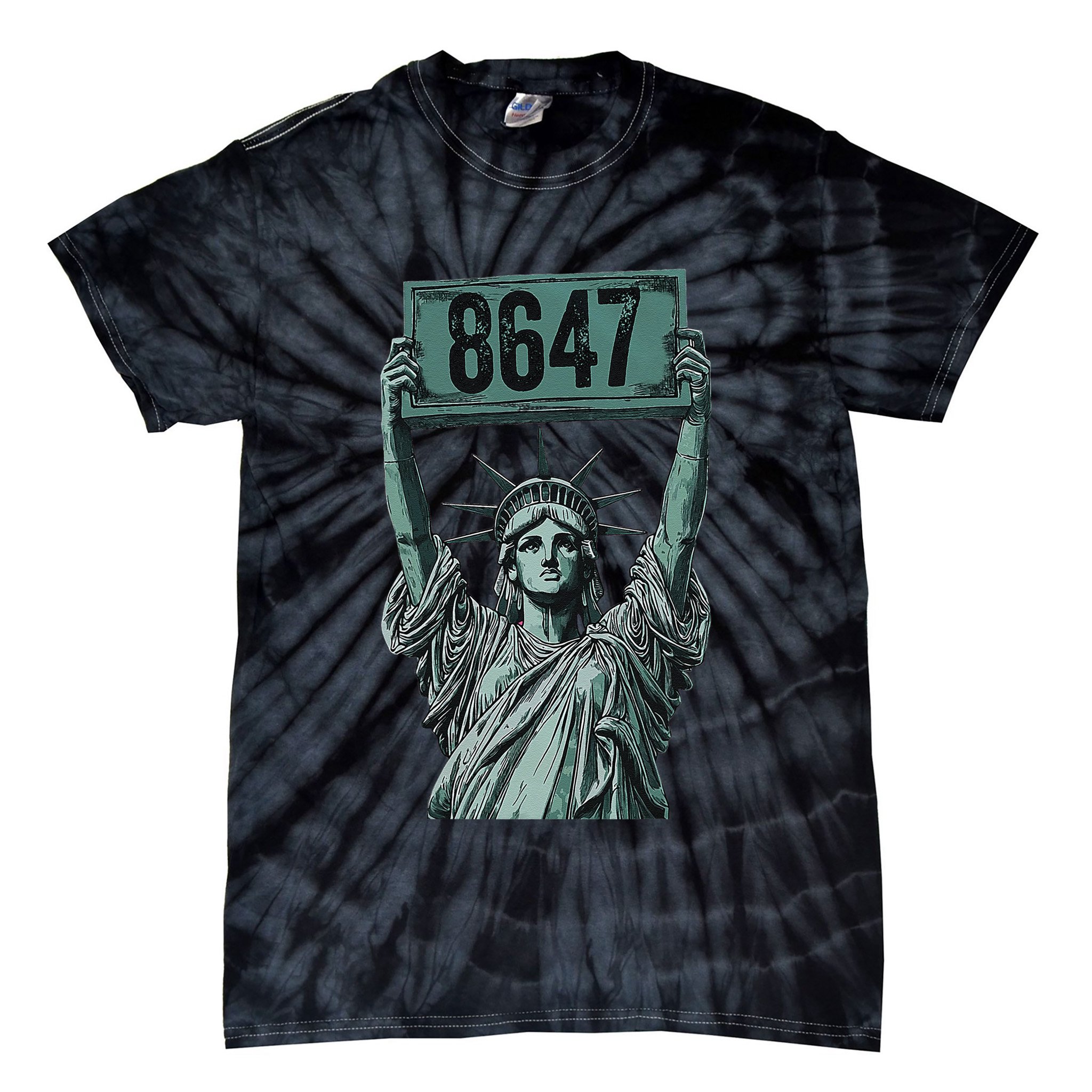 Retro Foxtrots Deltas Tangos Funny Political 86 47 Vintage Tie-Dye T-Shirt