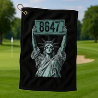 Retro Foxtrots Deltas Tangos Funny Political 86 47 Vintage Golf Towel