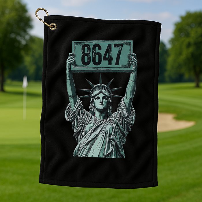 Retro Foxtrots Deltas Tangos Funny Political 86 47 Vintage Golf Towel
