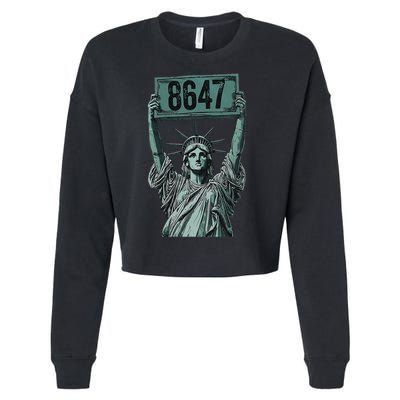 Retro Foxtrots Deltas Tangos Funny Political 86 47 Vintage Cropped Pullover Crew