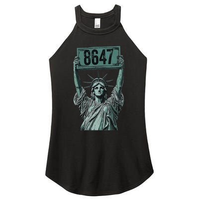 Retro Foxtrots Deltas Tangos Funny Political 86 47 Vintage Women's Perfect Tri Rocker Tank
