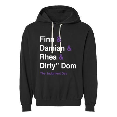 Rtruth Finn Damian Rhea Dirty Dom The Judgment Day Garment-Dyed Fleece Hoodie