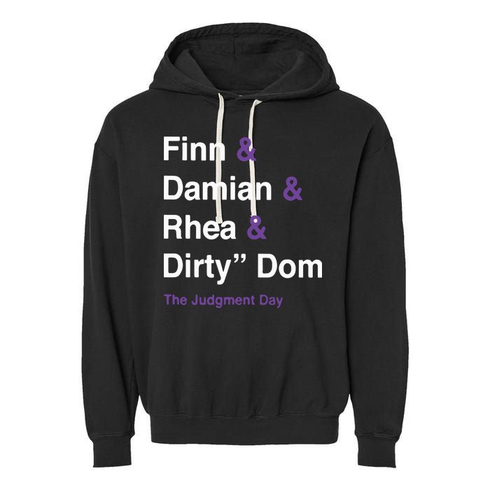 Rtruth Finn Damian Rhea Dirty Dom The Judgment Day Garment-Dyed Fleece Hoodie