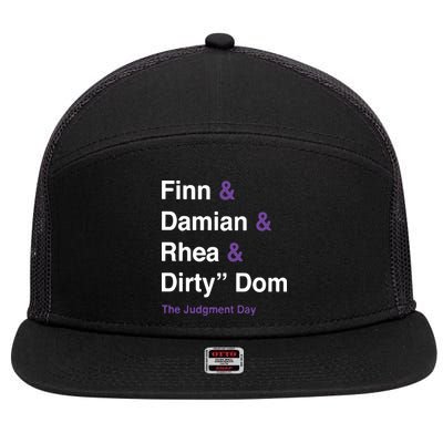 Rtruth Finn Damian Rhea Dirty Dom The Judgment Day 7 Panel Mesh Trucker Snapback Hat