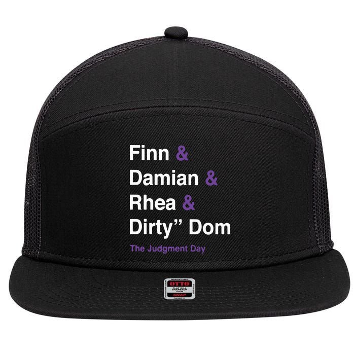 Rtruth Finn Damian Rhea Dirty Dom The Judgment Day 7 Panel Mesh Trucker Snapback Hat