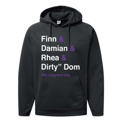 Rtruth Finn Damian Rhea Dirty Dom The Judgment Day Performance Fleece Hoodie