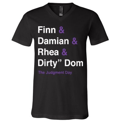 Rtruth Finn Damian Rhea Dirty Dom The Judgment Day V-Neck T-Shirt