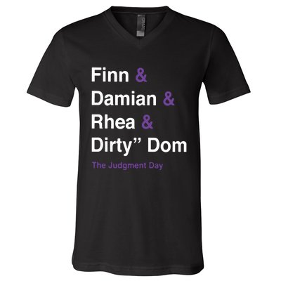 Rtruth Finn Damian Rhea Dirty Dom The Judgment Day V-Neck T-Shirt