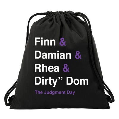 Rtruth Finn Damian Rhea Dirty Dom The Judgment Day Drawstring Bag