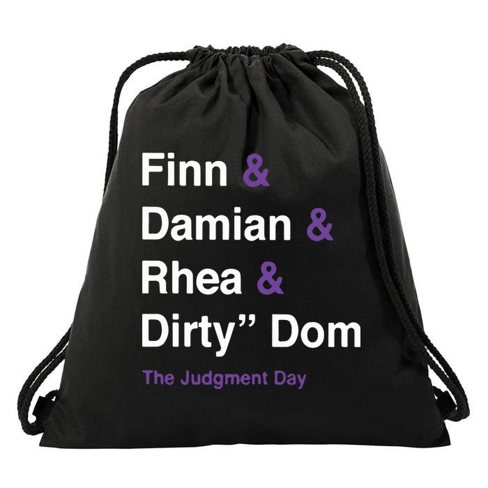 Rtruth Finn Damian Rhea Dirty Dom The Judgment Day Drawstring Bag
