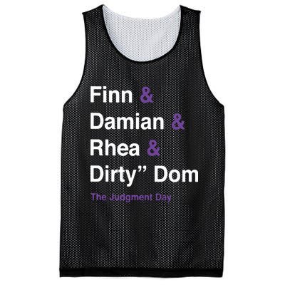 Rtruth Finn Damian Rhea Dirty Dom The Judgment Day Mesh Reversible Basketball Jersey Tank