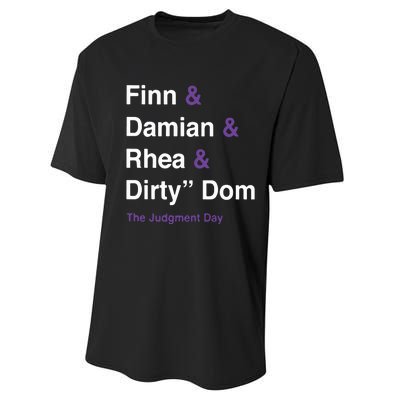 Rtruth Finn Damian Rhea Dirty Dom The Judgment Day Performance Sprint T-Shirt